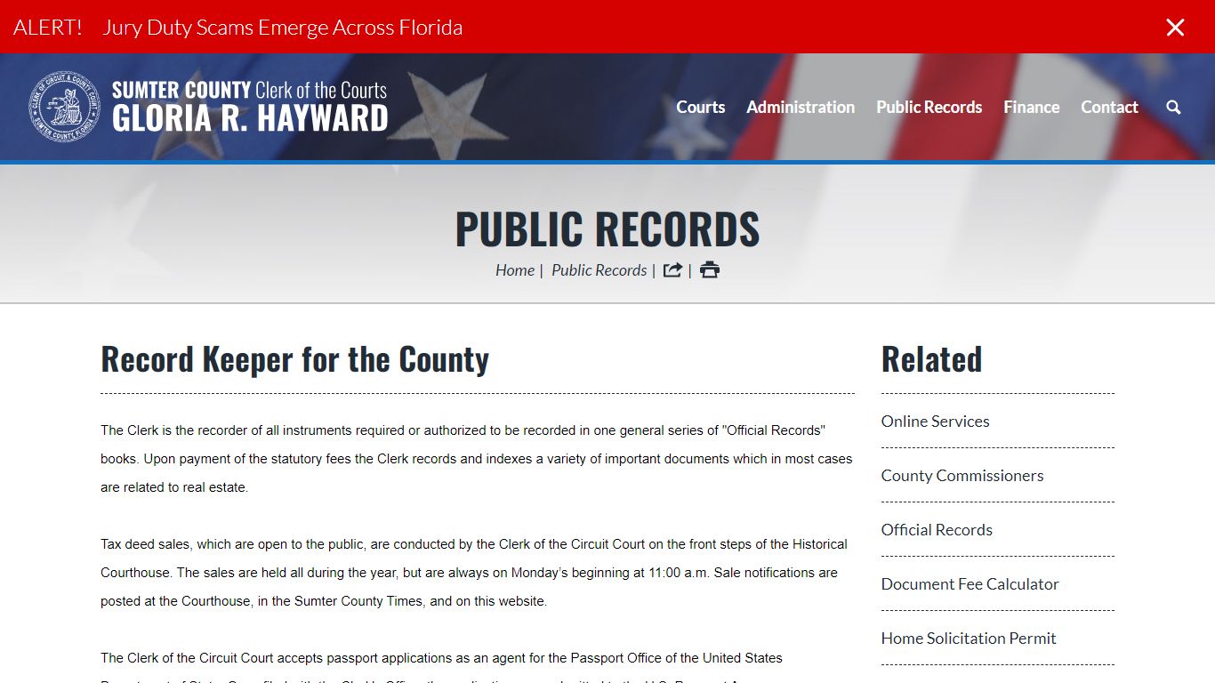 Public Records | Sumter County Clerk of Courts